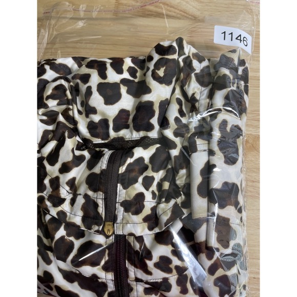 Jones New York Signature Women Leopard Wind Breaker Size 1X - Picture 10 of 10